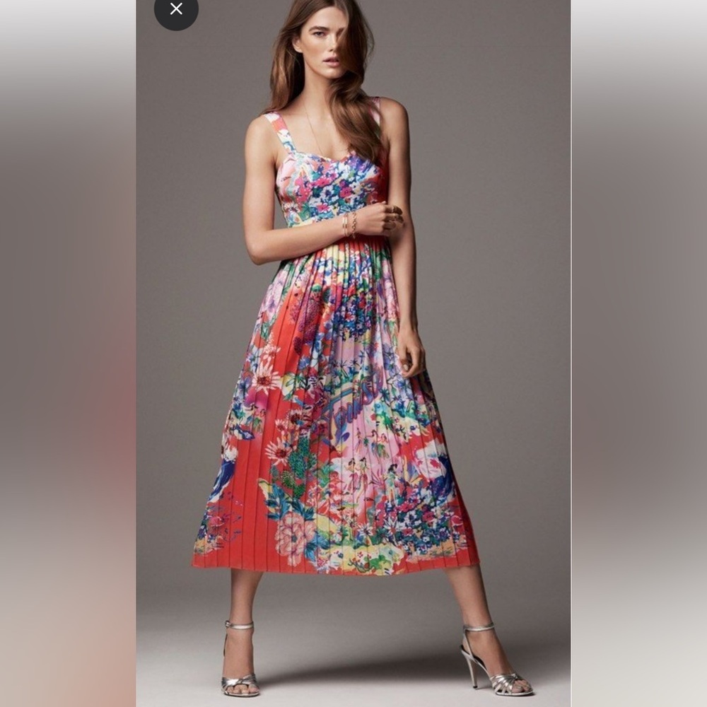 H&M Tropical Hawaiian Print Dress Size 4